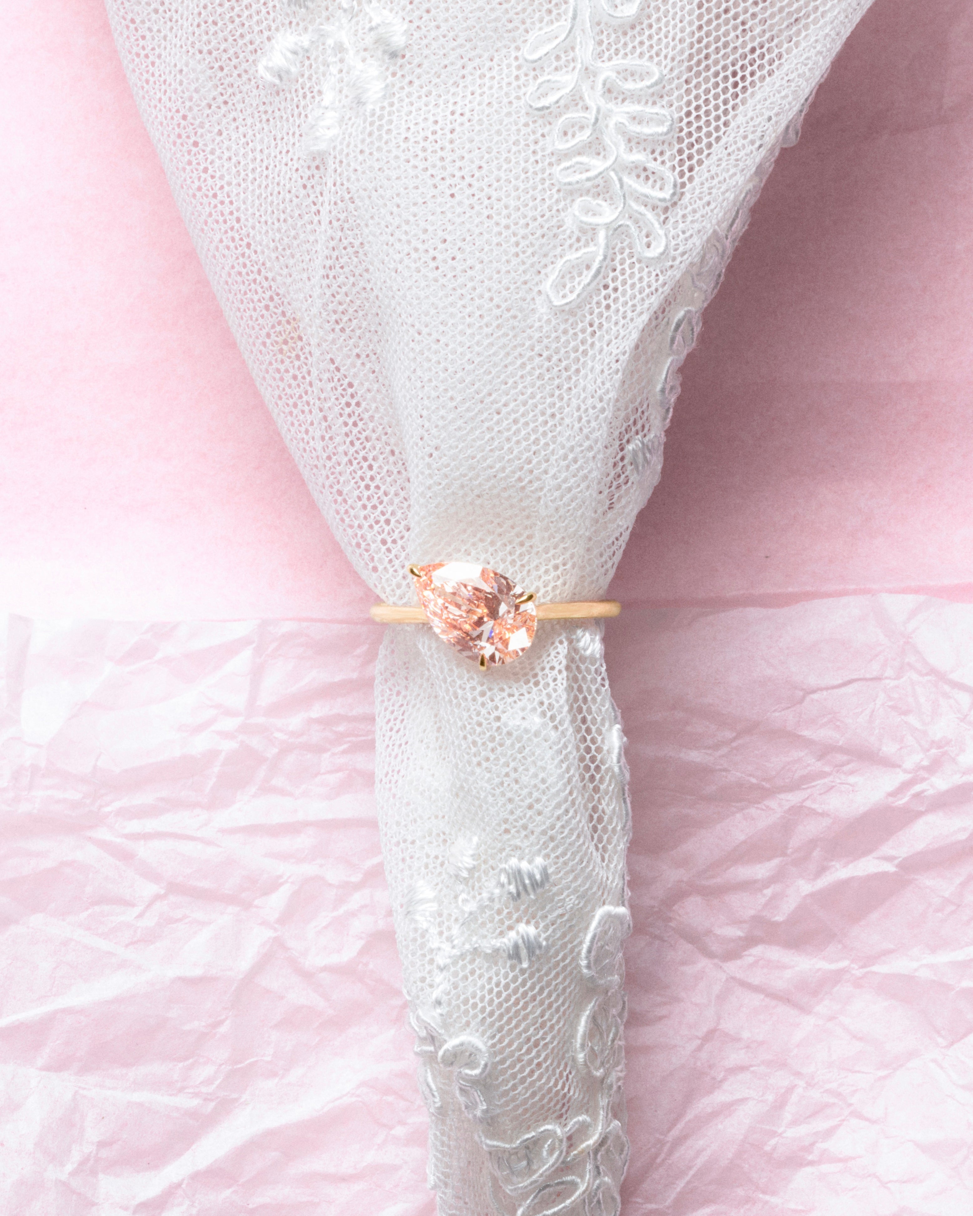 Bague Iris Diamant Rose