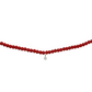 Bracelet Semi Precious 68 corail rouge or Jaune