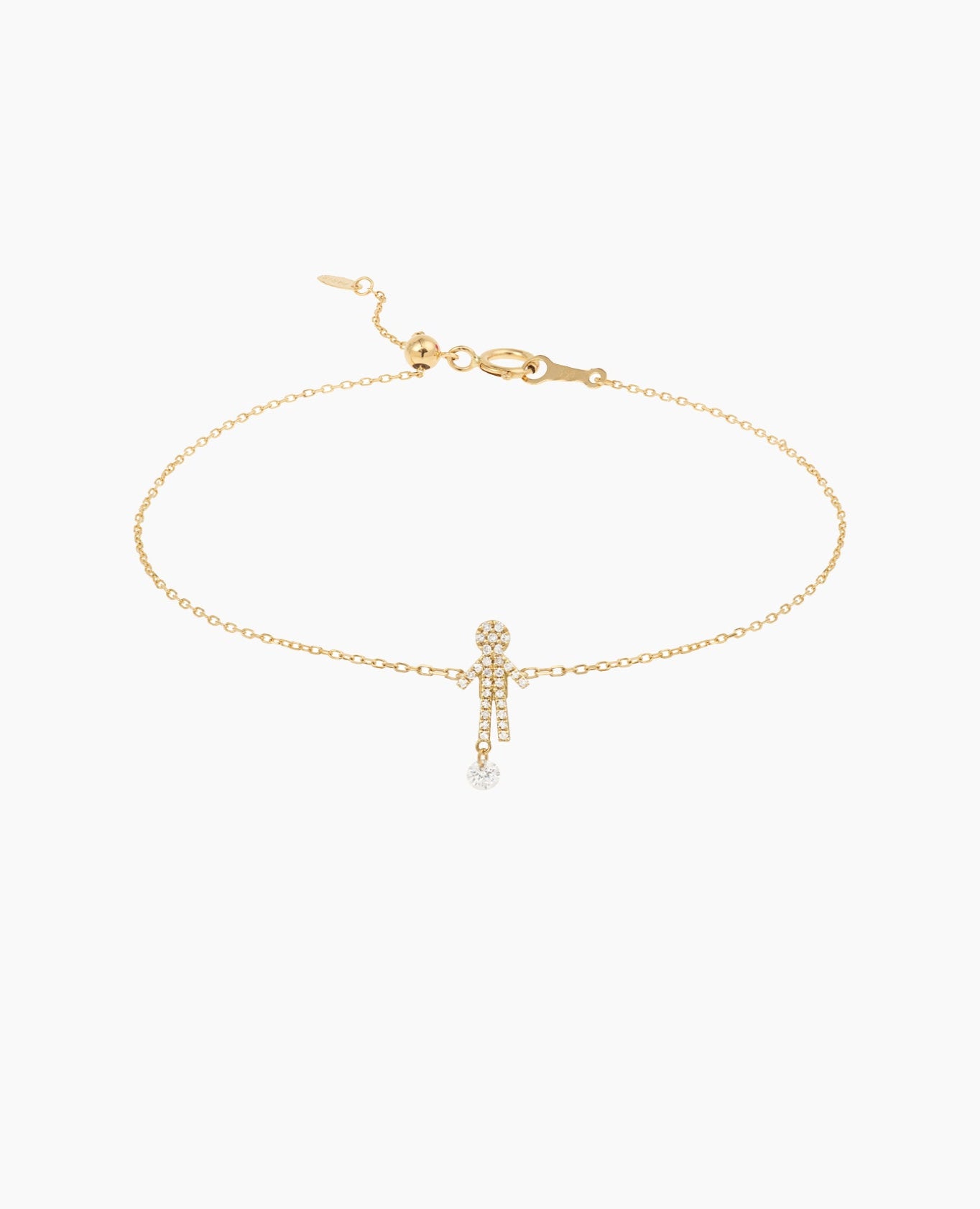 Bracelet Séléné Boy pavé Jaune