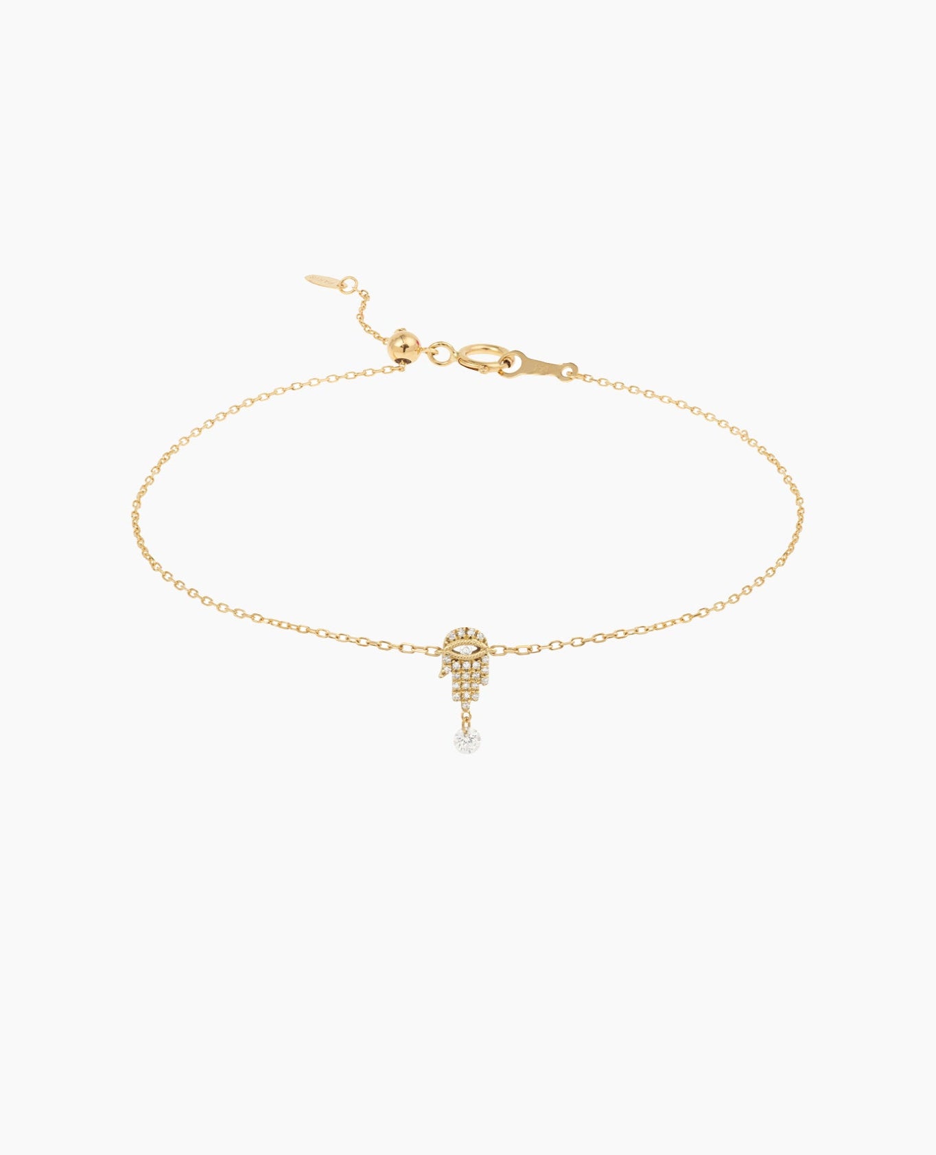 Bracelet Séléné Fatma pavé un diamant