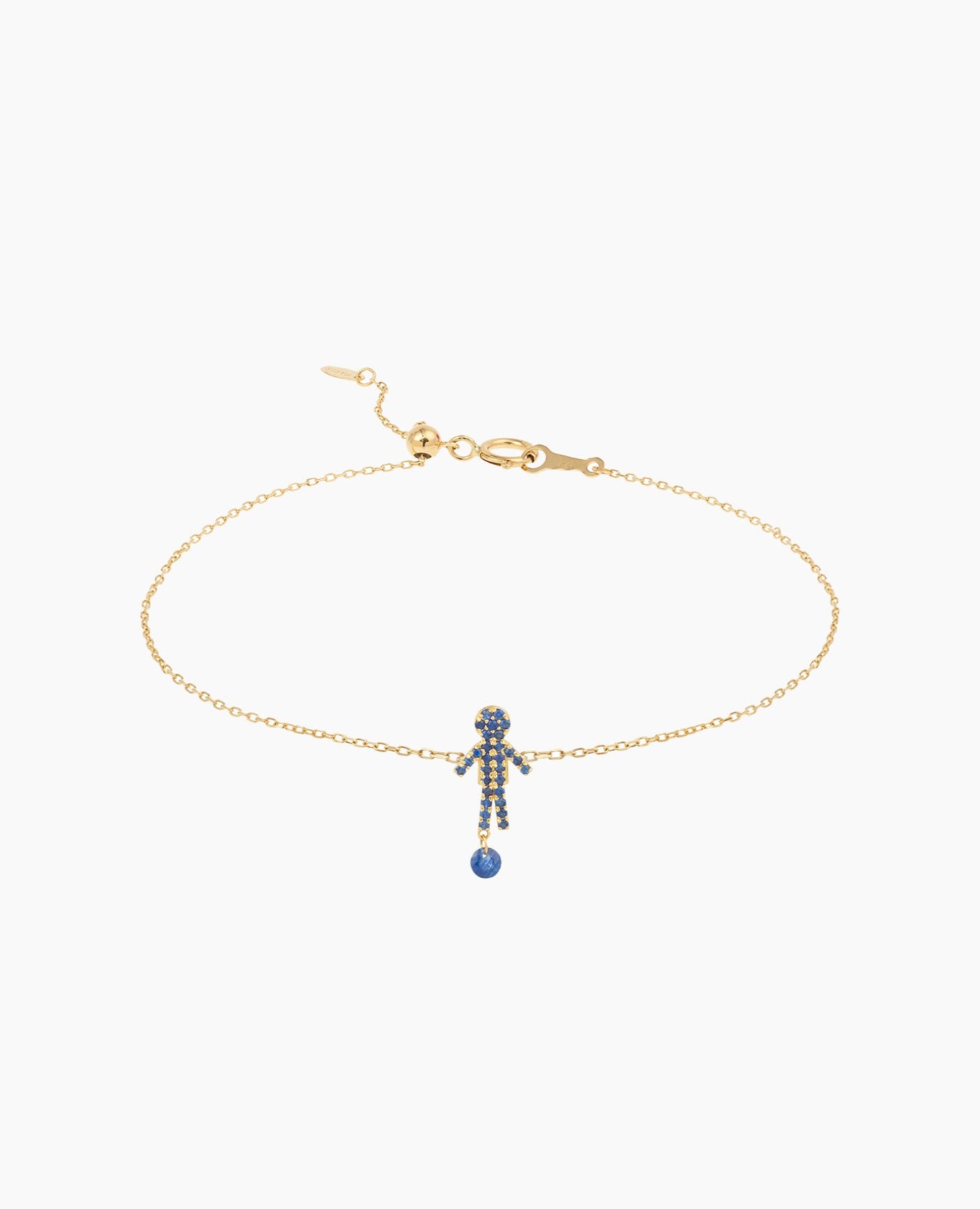 Bracelet Séléné Boy pavé un saphir