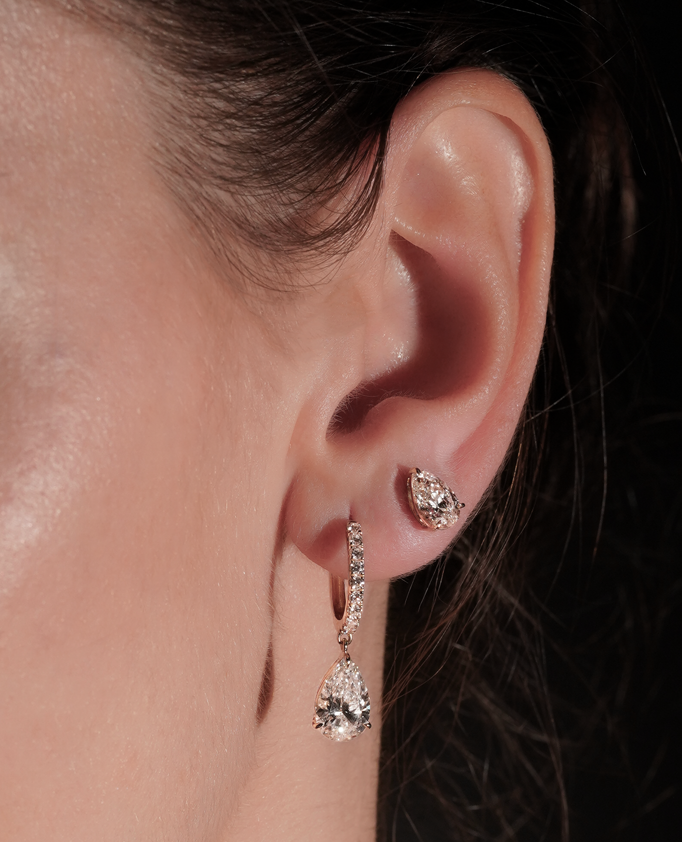 Mono Boucle Créole Iris Diamant