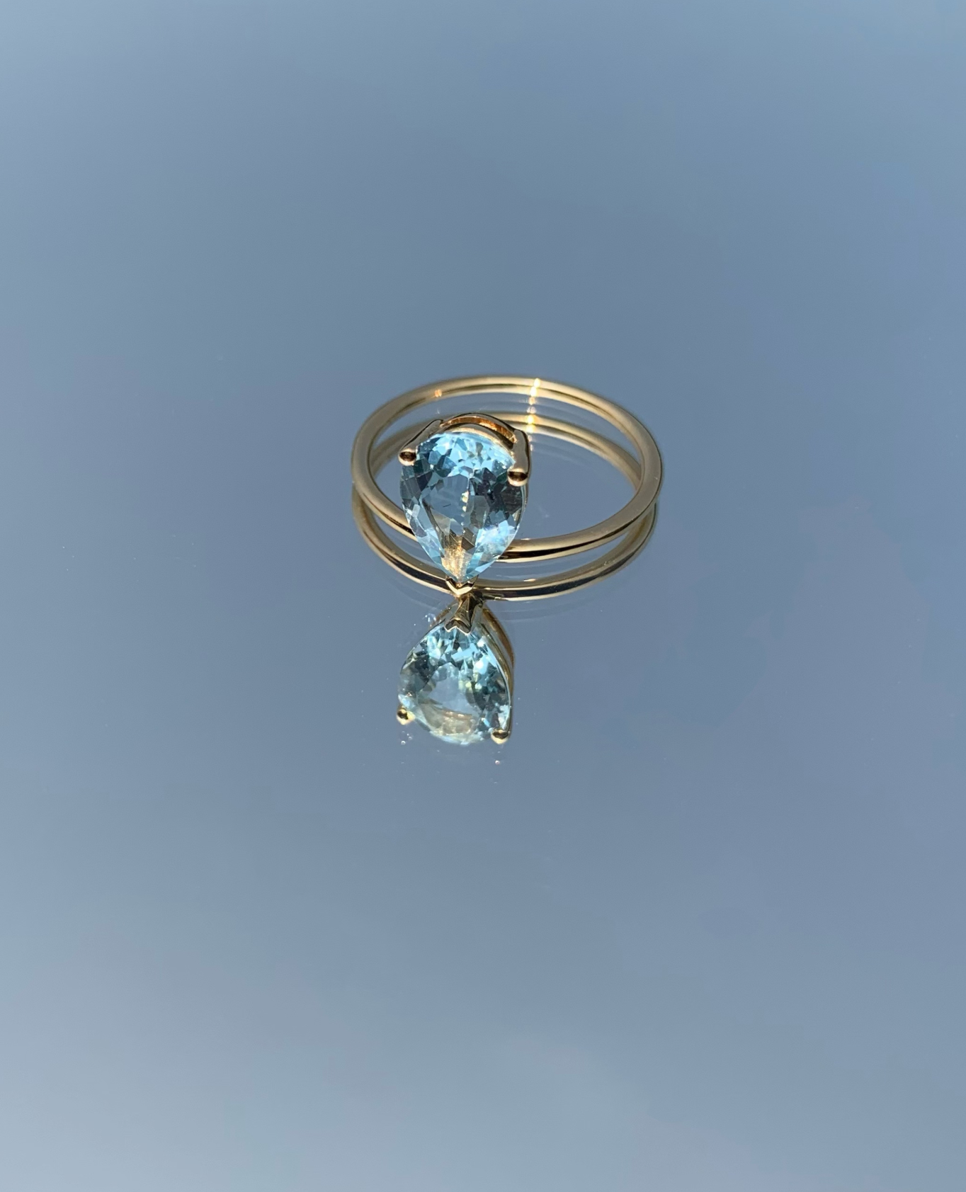 Bague Birthstones Topaze Bleue