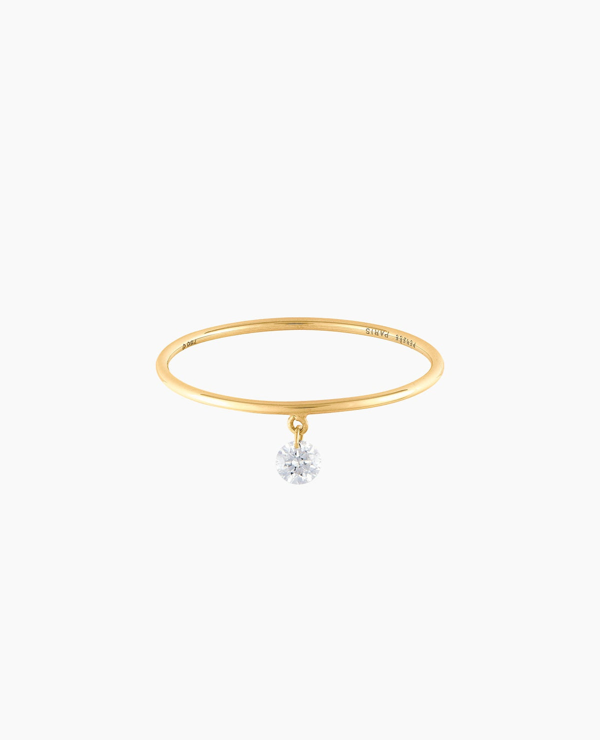 Bague anneau Danaé en or 18 carats avec diamant naturel 0,05 carats – Bijou minimaliste femme