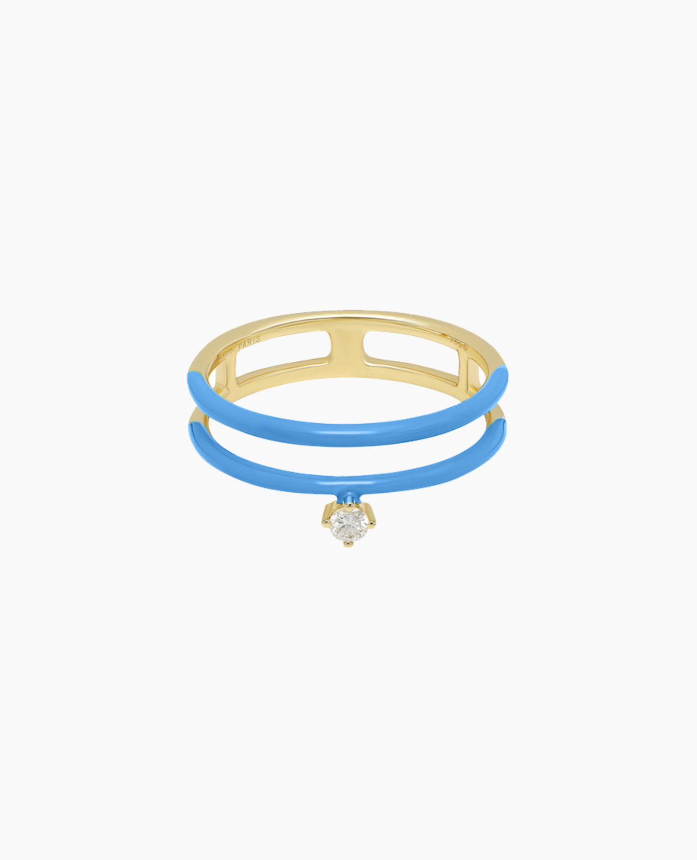 Bague Enamel Zeus Bleu