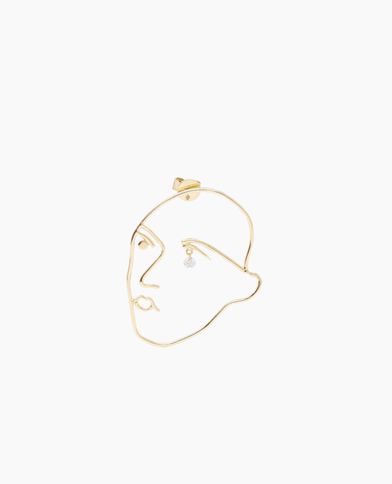 Boucle d'oreille Matisse 1 Diamant Jaune