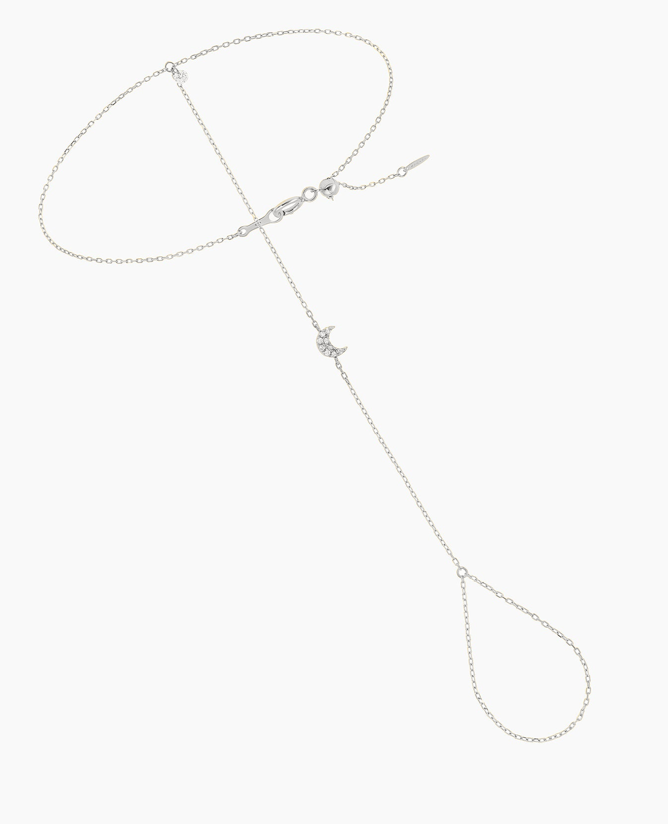 Selene Moon Hand Bracelet