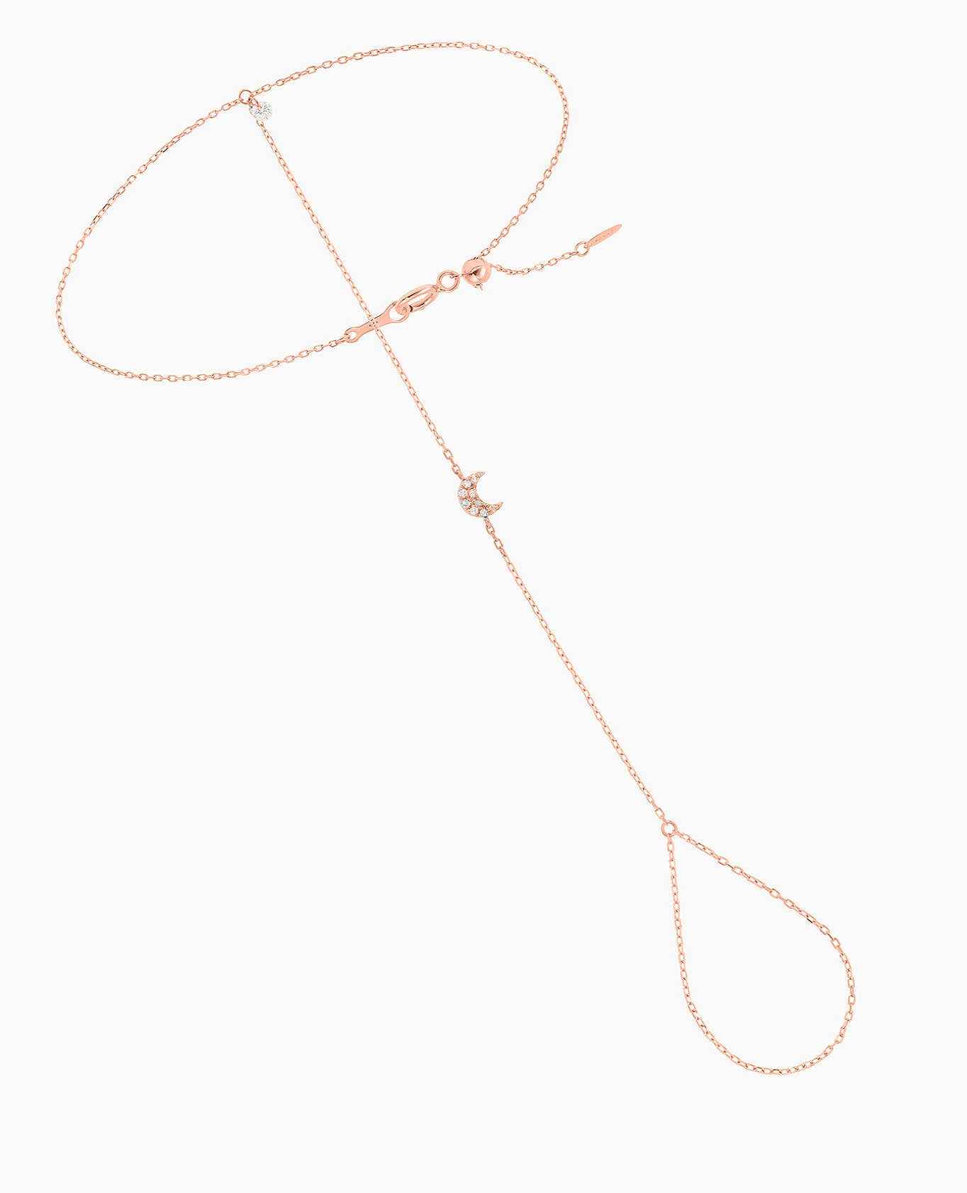 Selene Moon Hand Bracelet