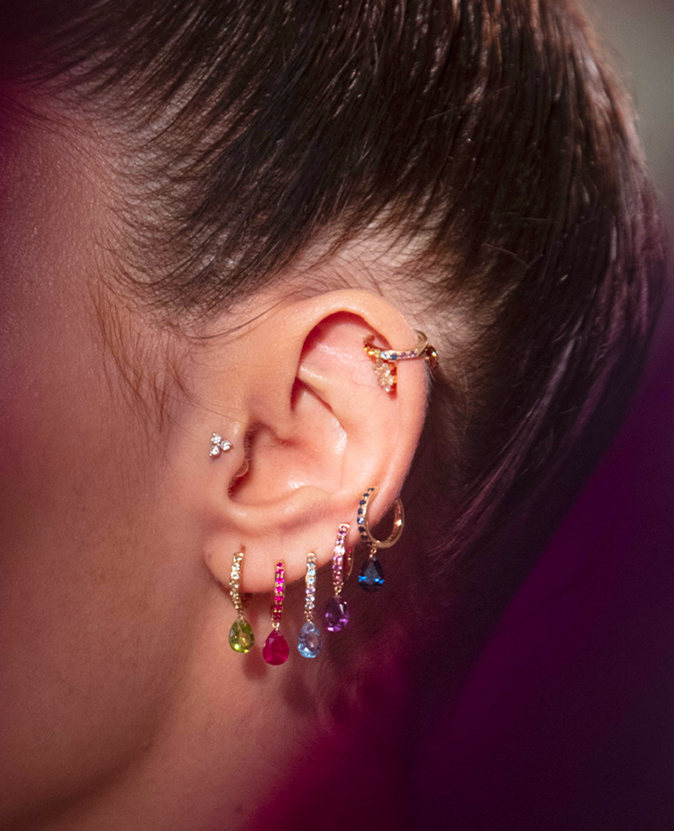 Piercing  Chakras Améthyste
