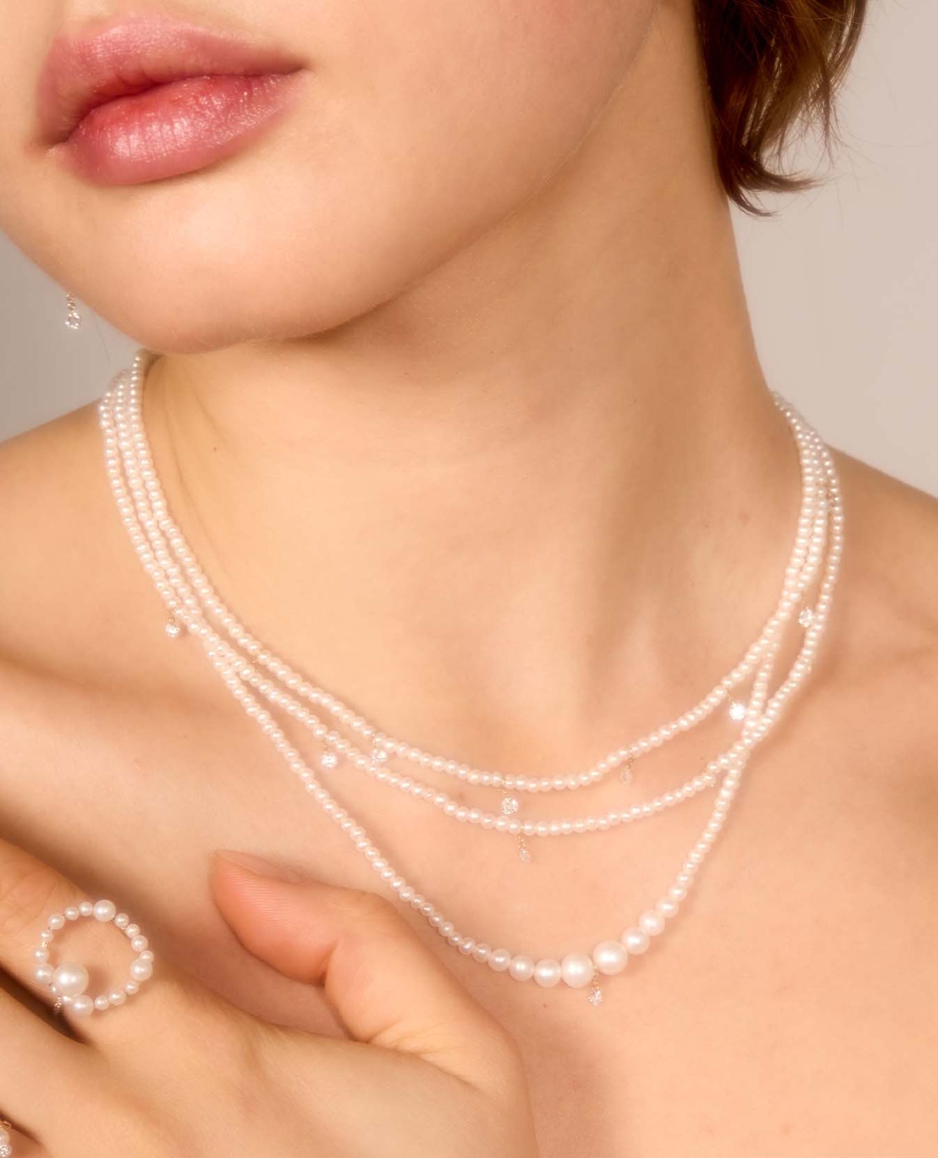 Collier Aphrodite avec cinq diamants