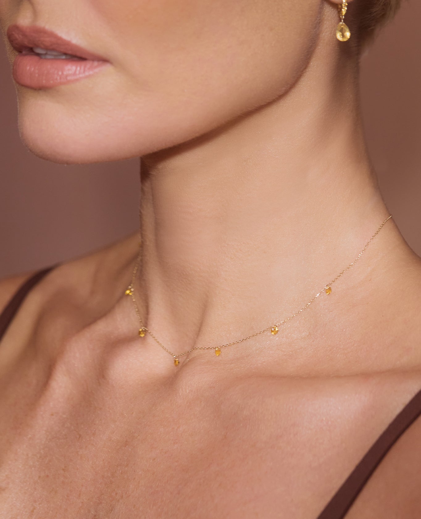 Collier 7 Citrines