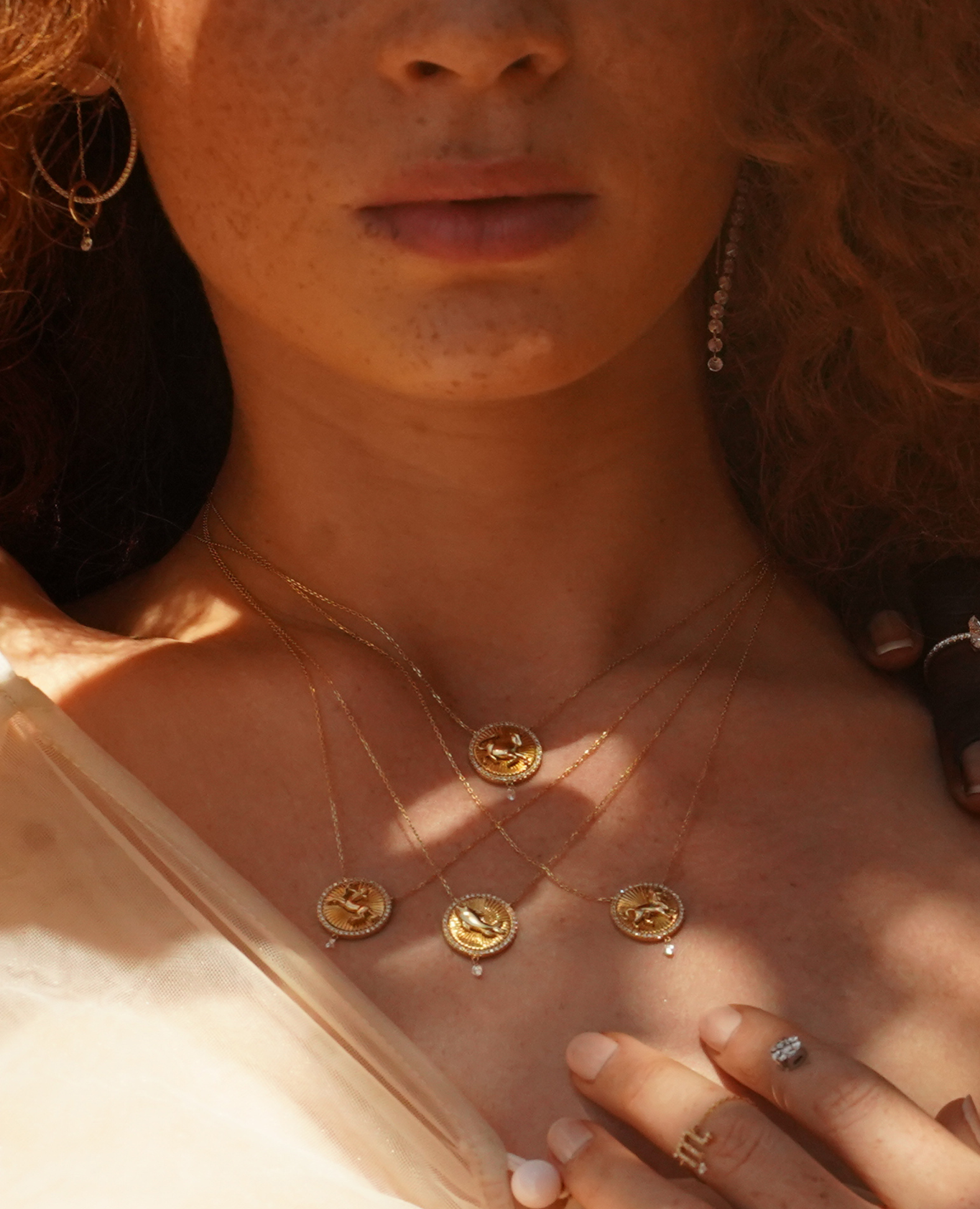 Collier Céleste Médaillon Lion