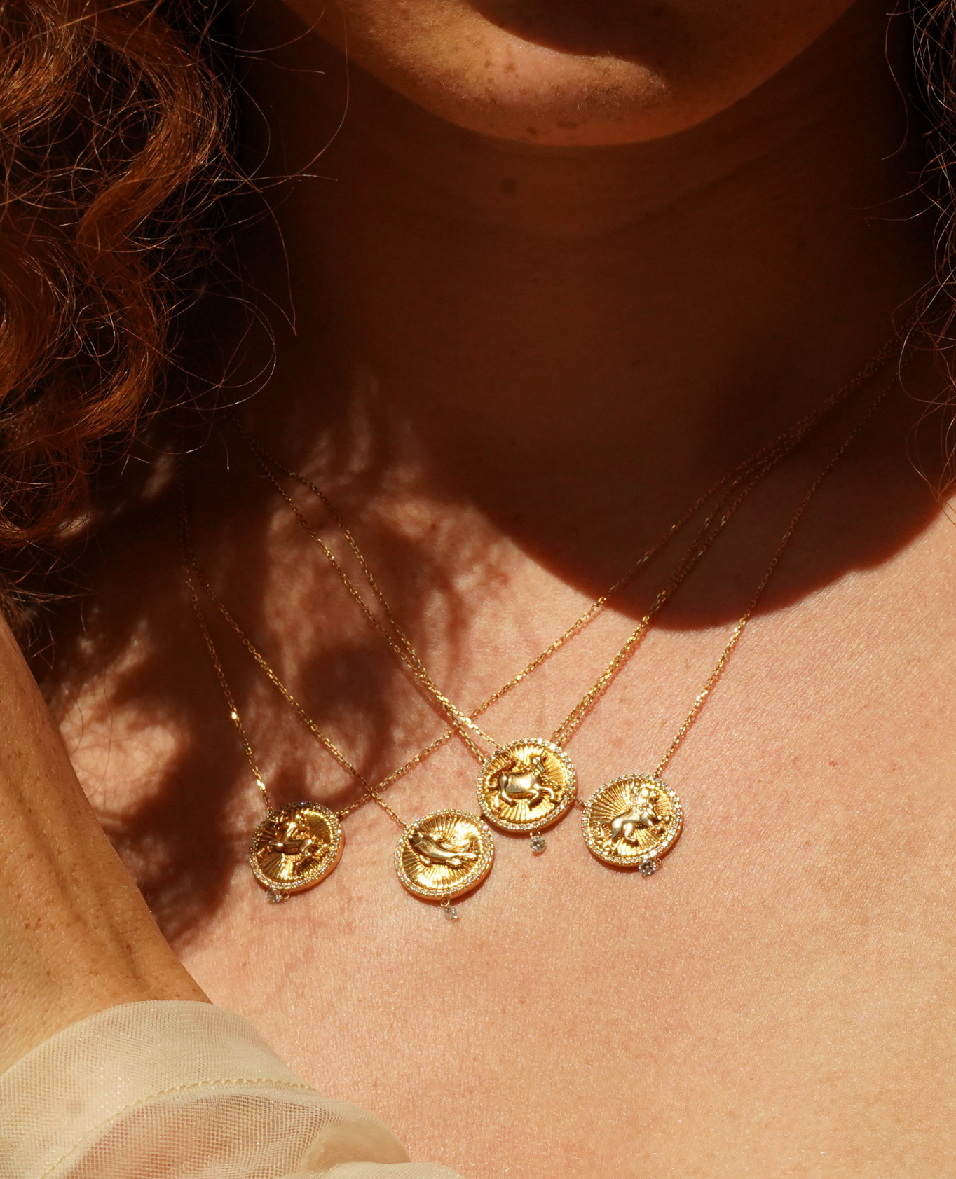 Collier Céleste Médaillon Lion