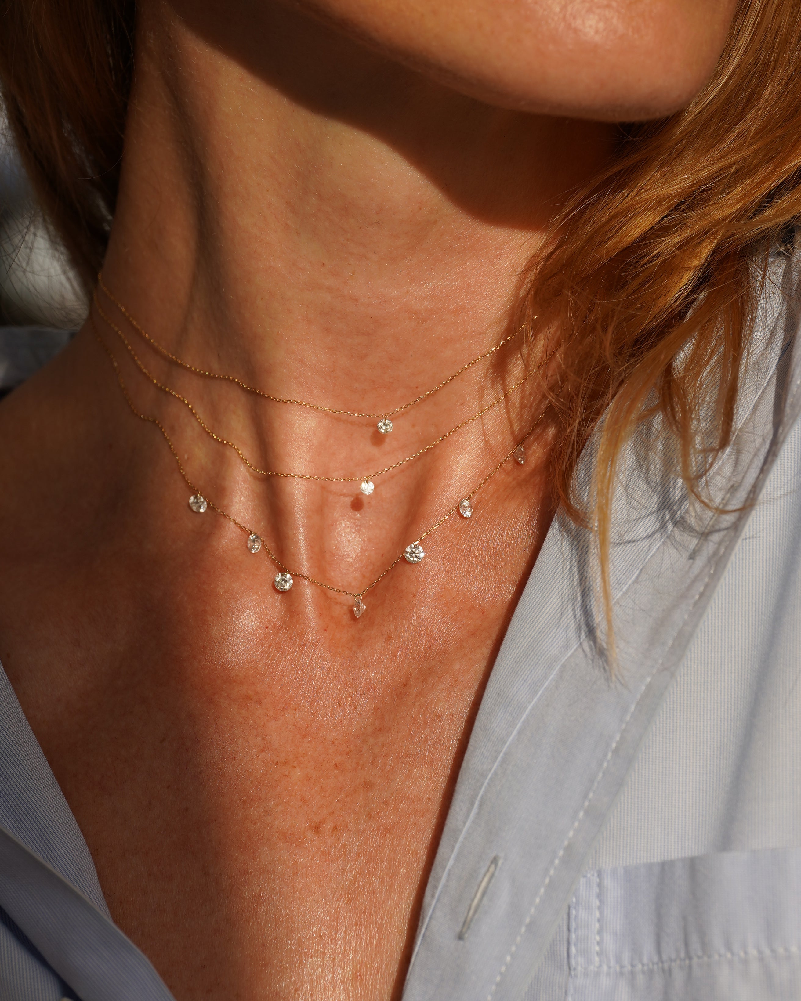 Collier Danaé un diamant 0,15 ct