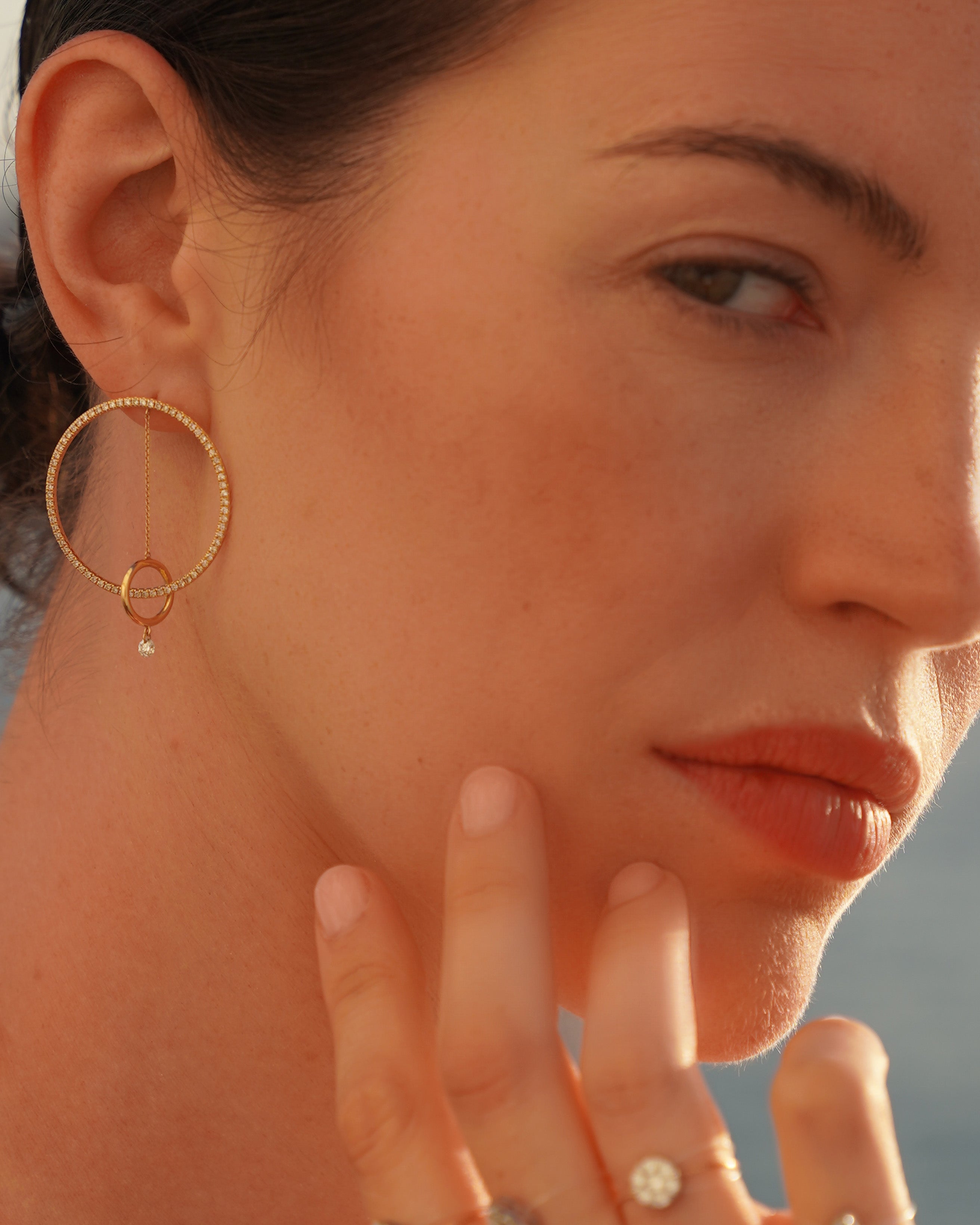 Boucle d'oreille Hélios