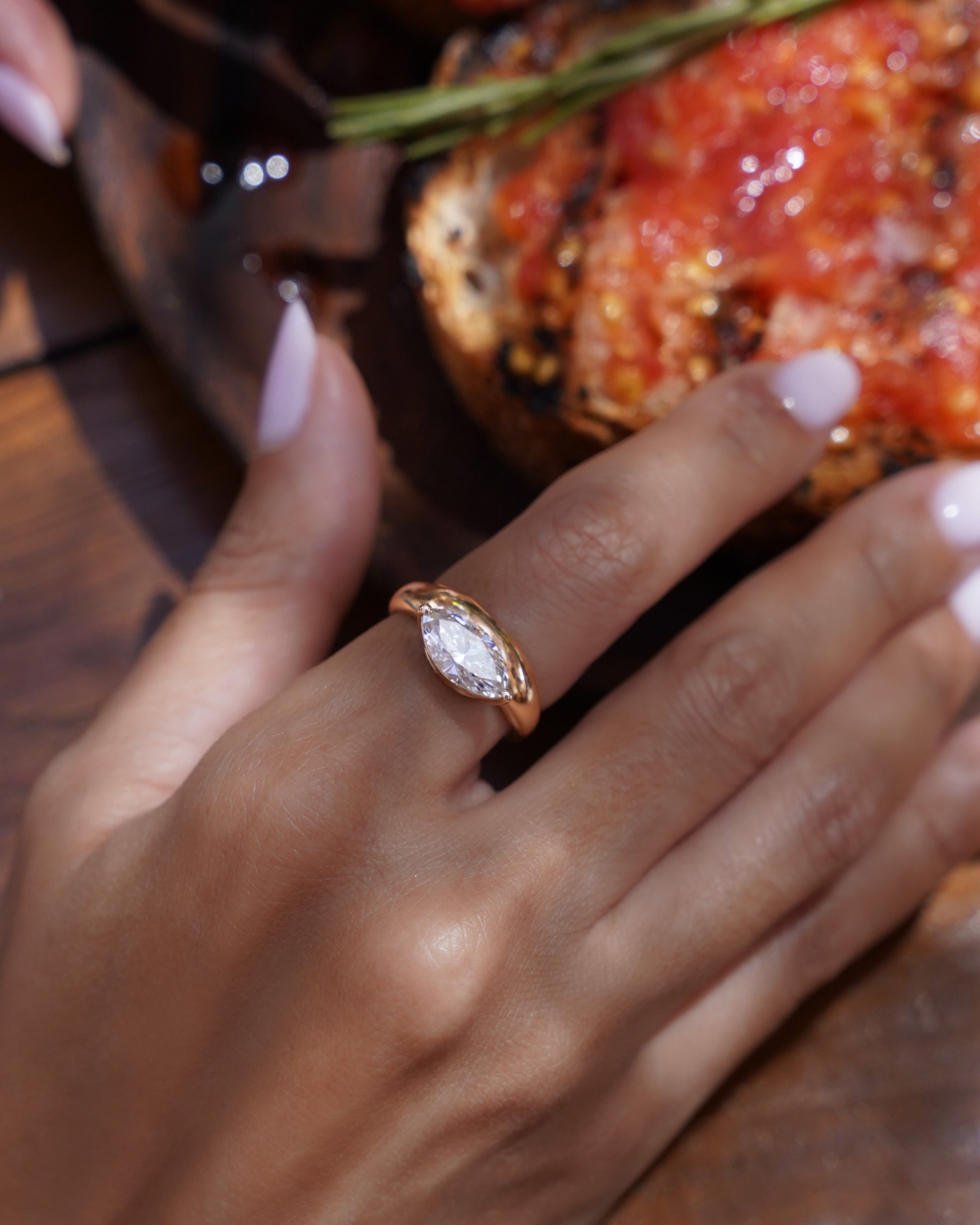 Bague Dome Marquise