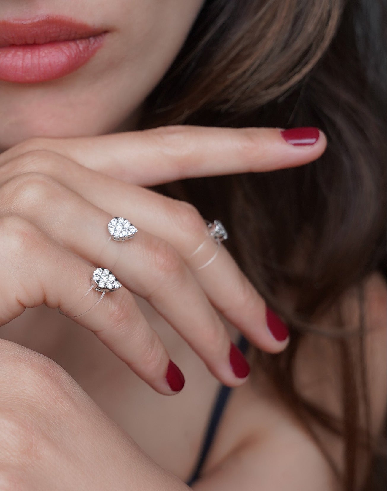 Bague Floating Poire