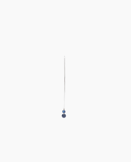 Boucle d'oreille Colette rigide deux saphirs or blanc