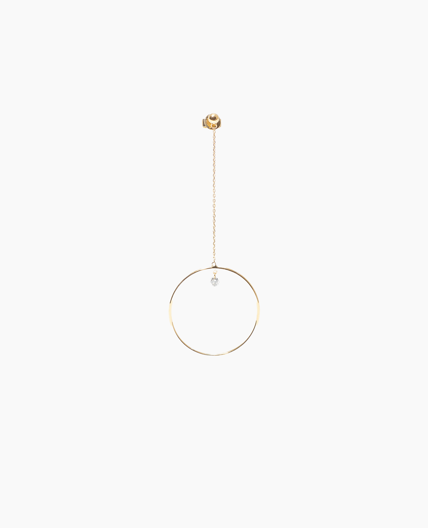Boucle d'oreille Pendule un Diamant