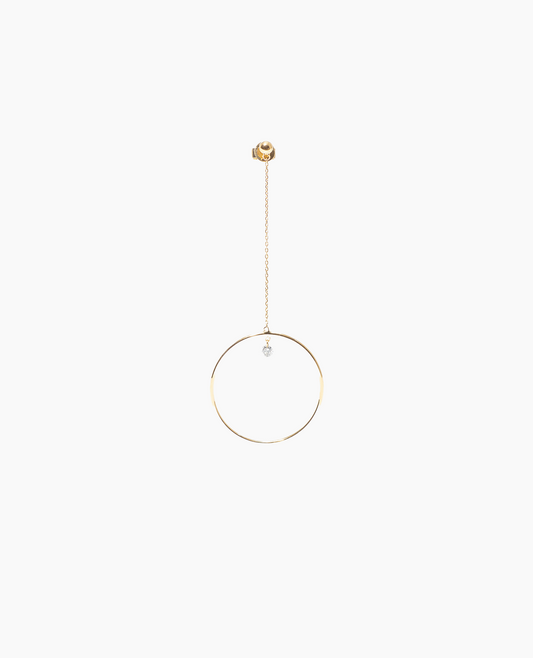 Boucle d'oreille Pendule un Diamant