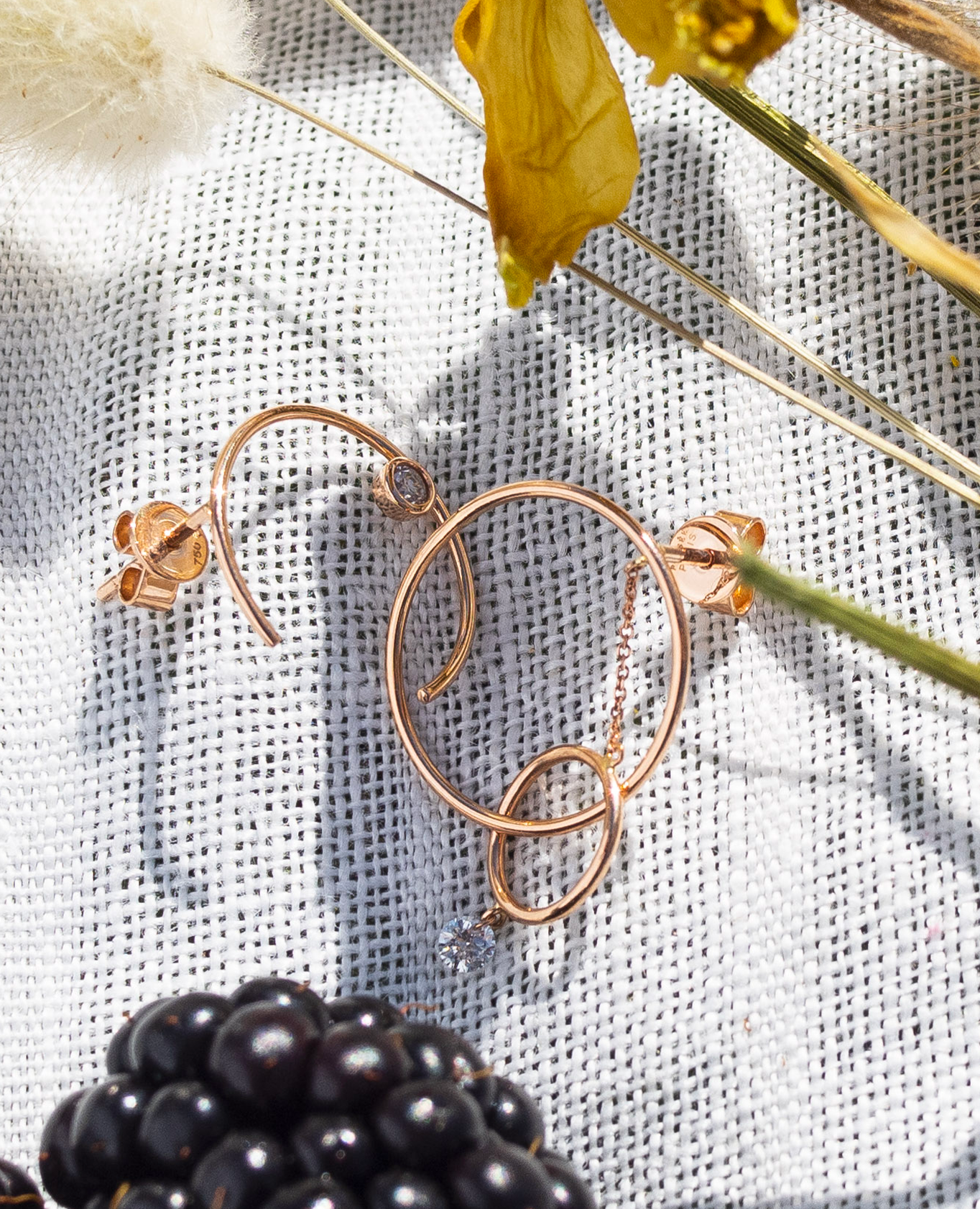 Boucle d'oreille Half Moon