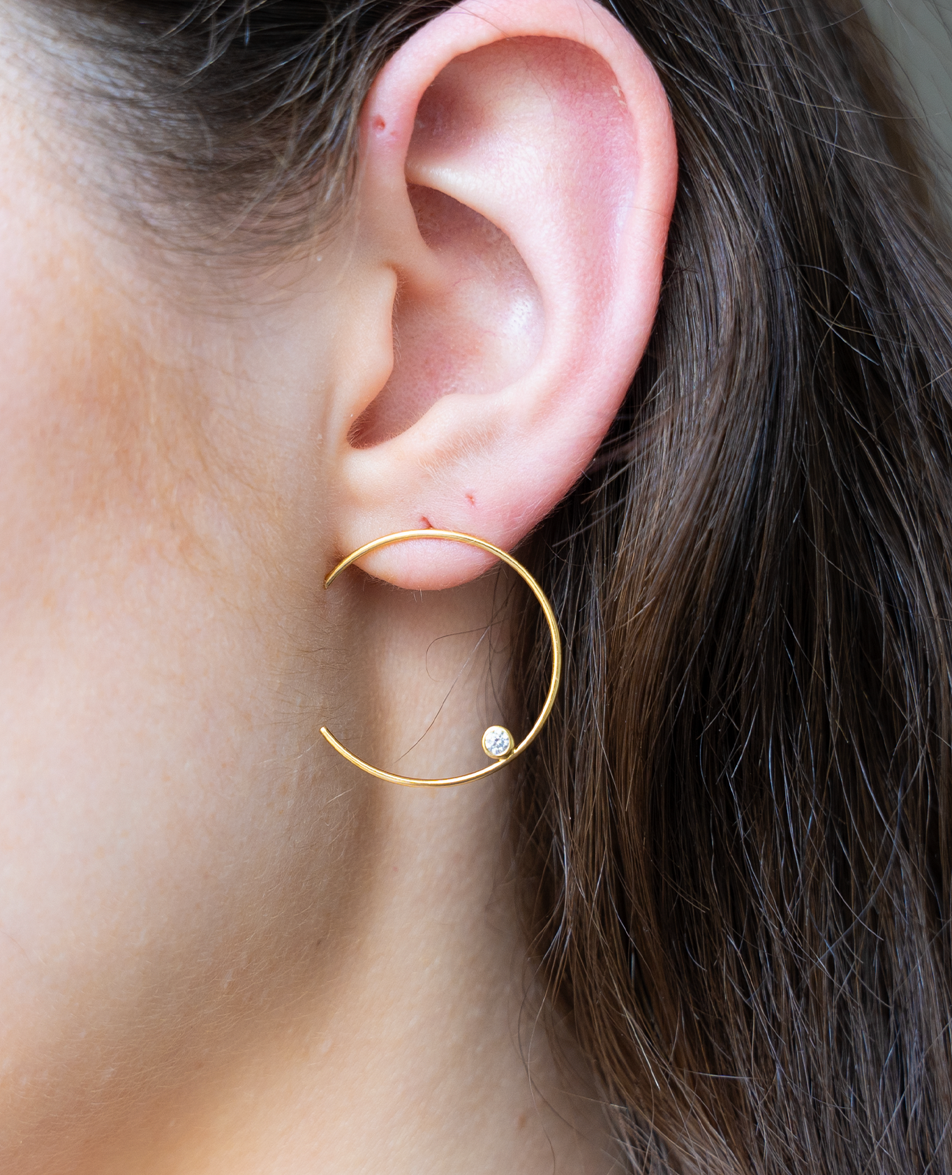 Boucle d'oreille Half Moon