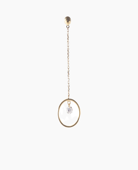 Boucle d'oreille Pendule XS un diamant