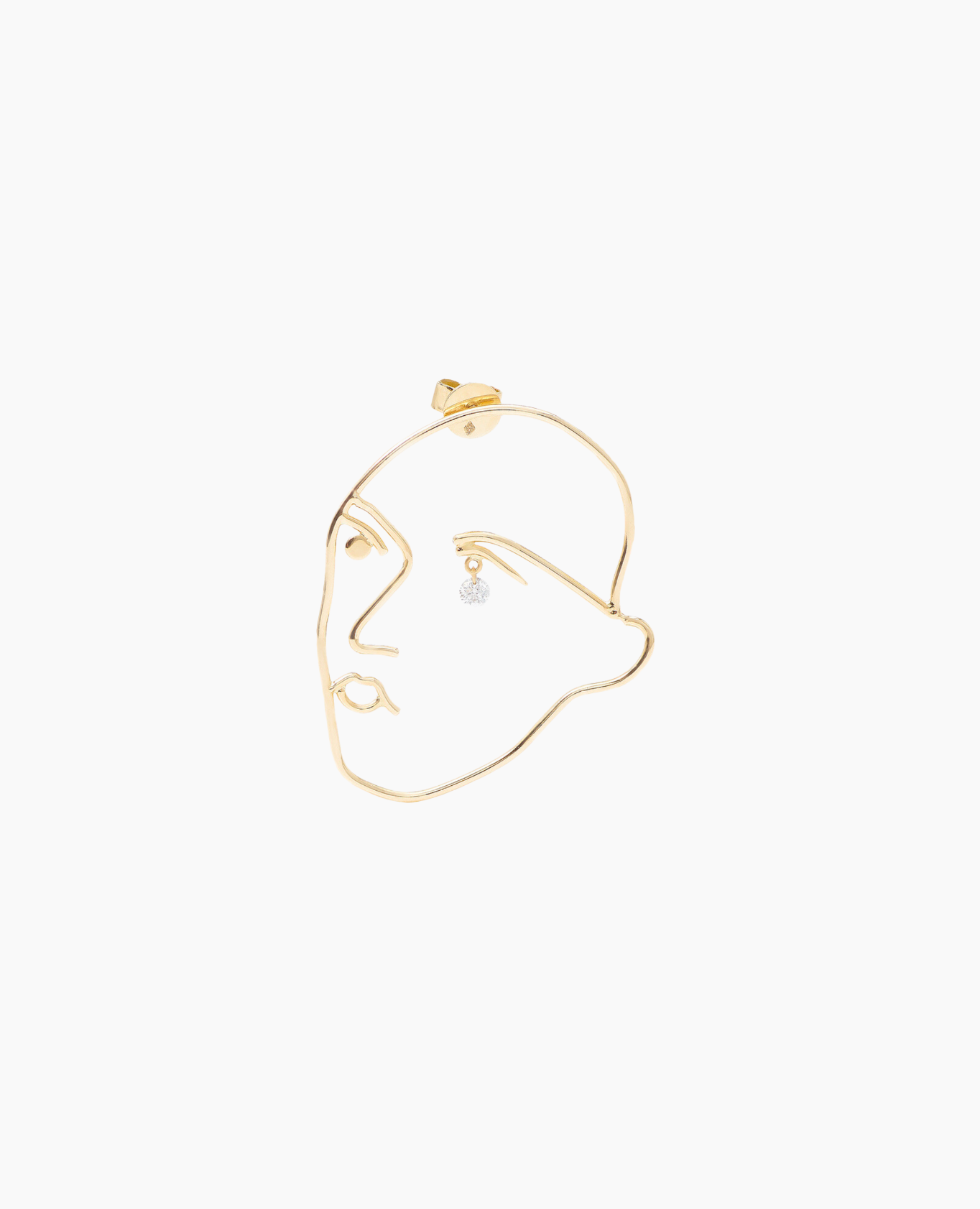 Boucle d'oreille Matisse un diamant