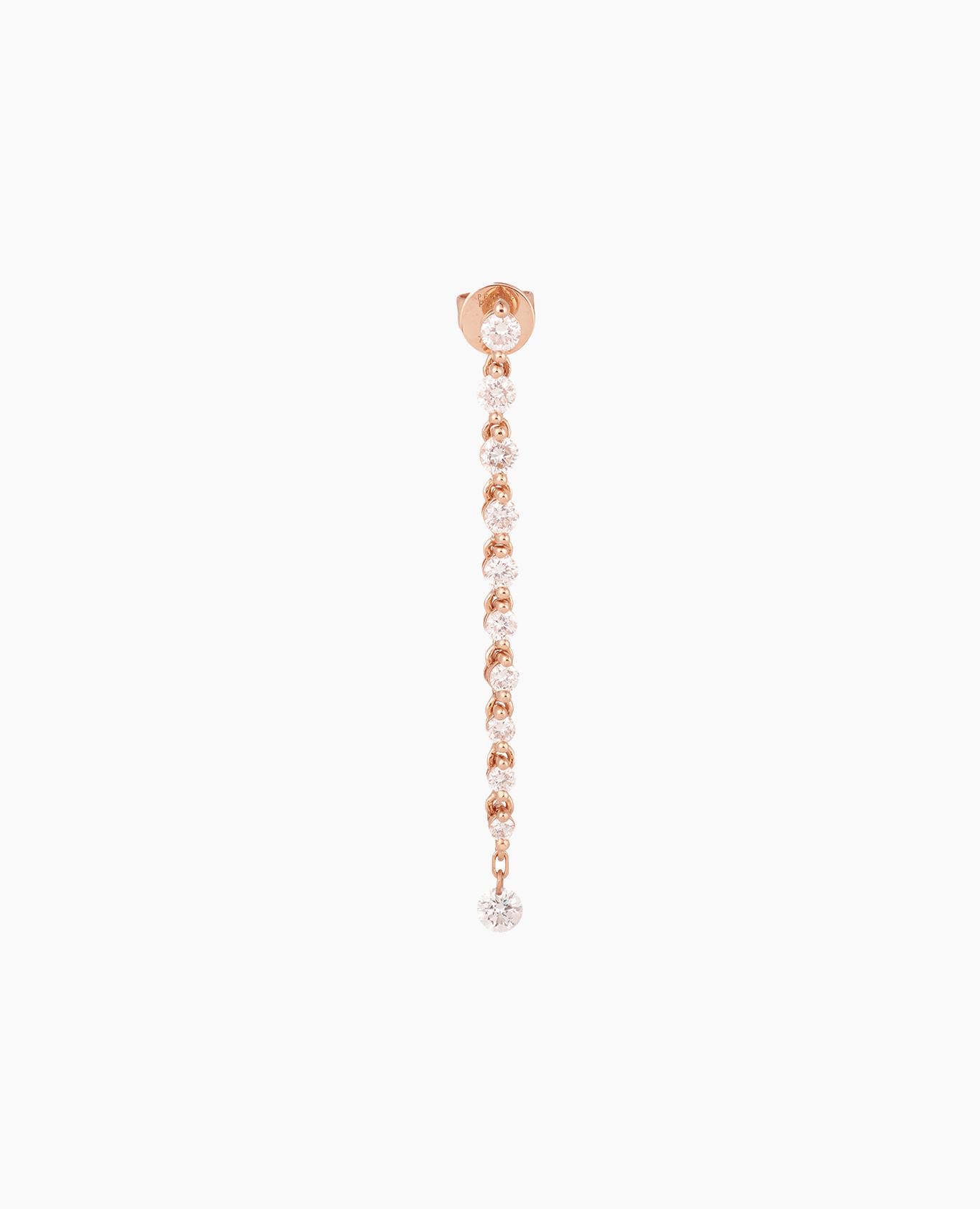 Mono boucle d'oreille Tennis Ligne