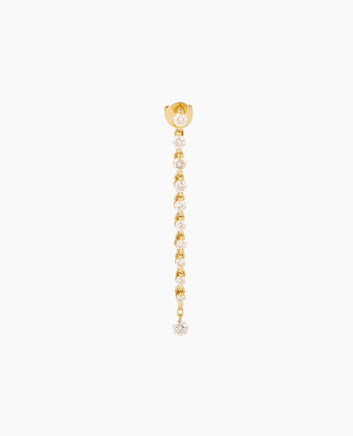 Mono boucle d'oreille Tennis Ligne