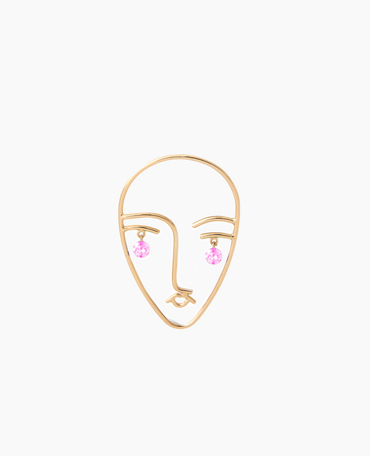 Boucle d'oreille Matisse Saphir