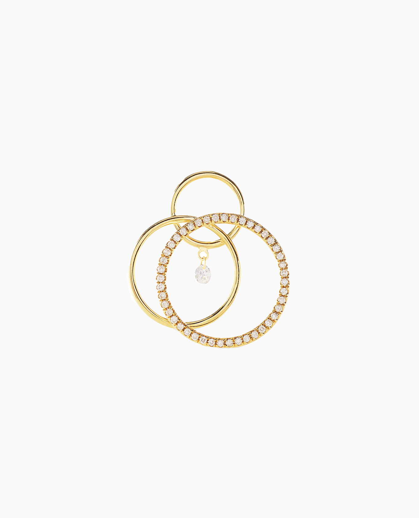 Boucle d'oreille Tourbillon diamants