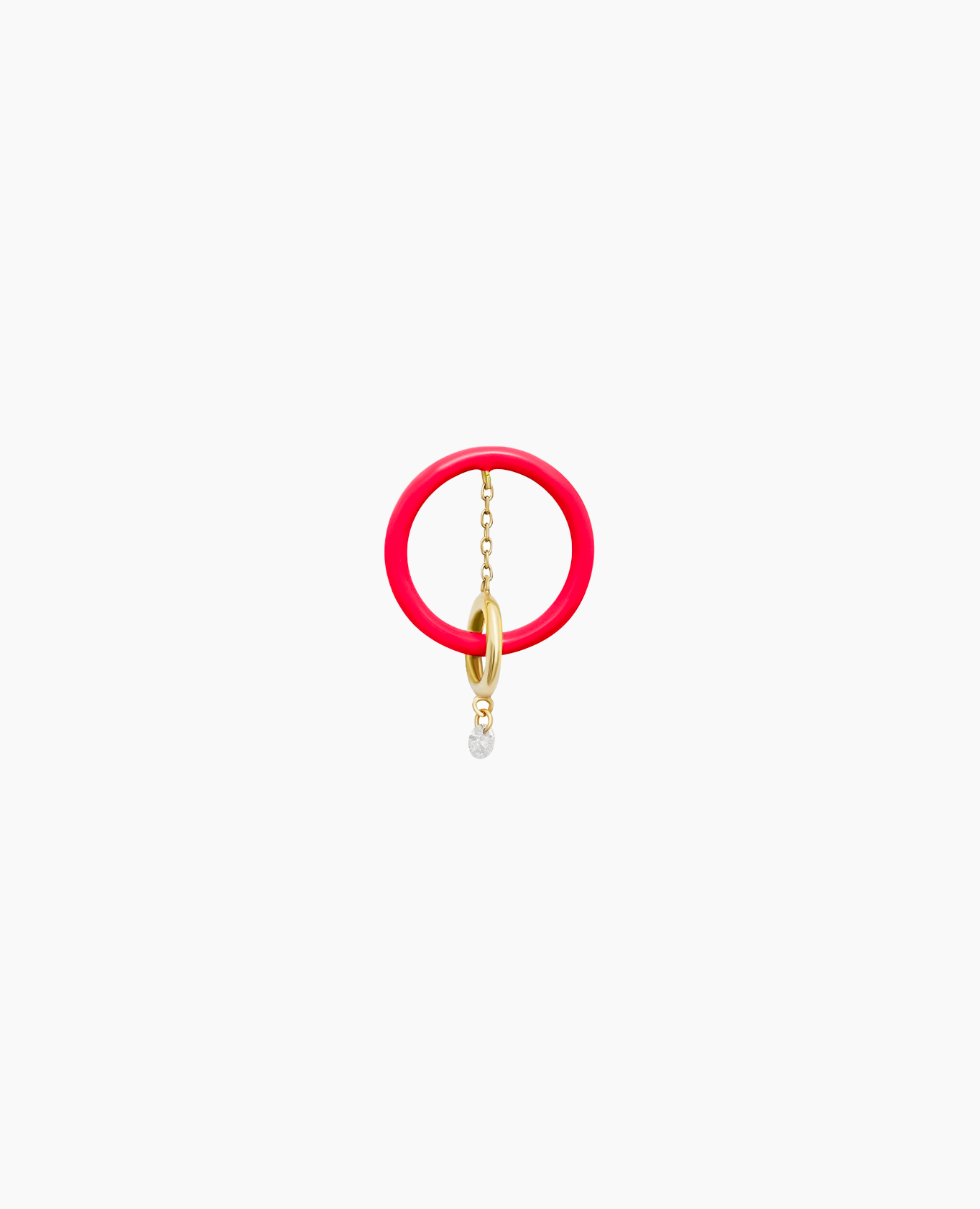 Boucles d'oreilles Enamel Orbite Rose