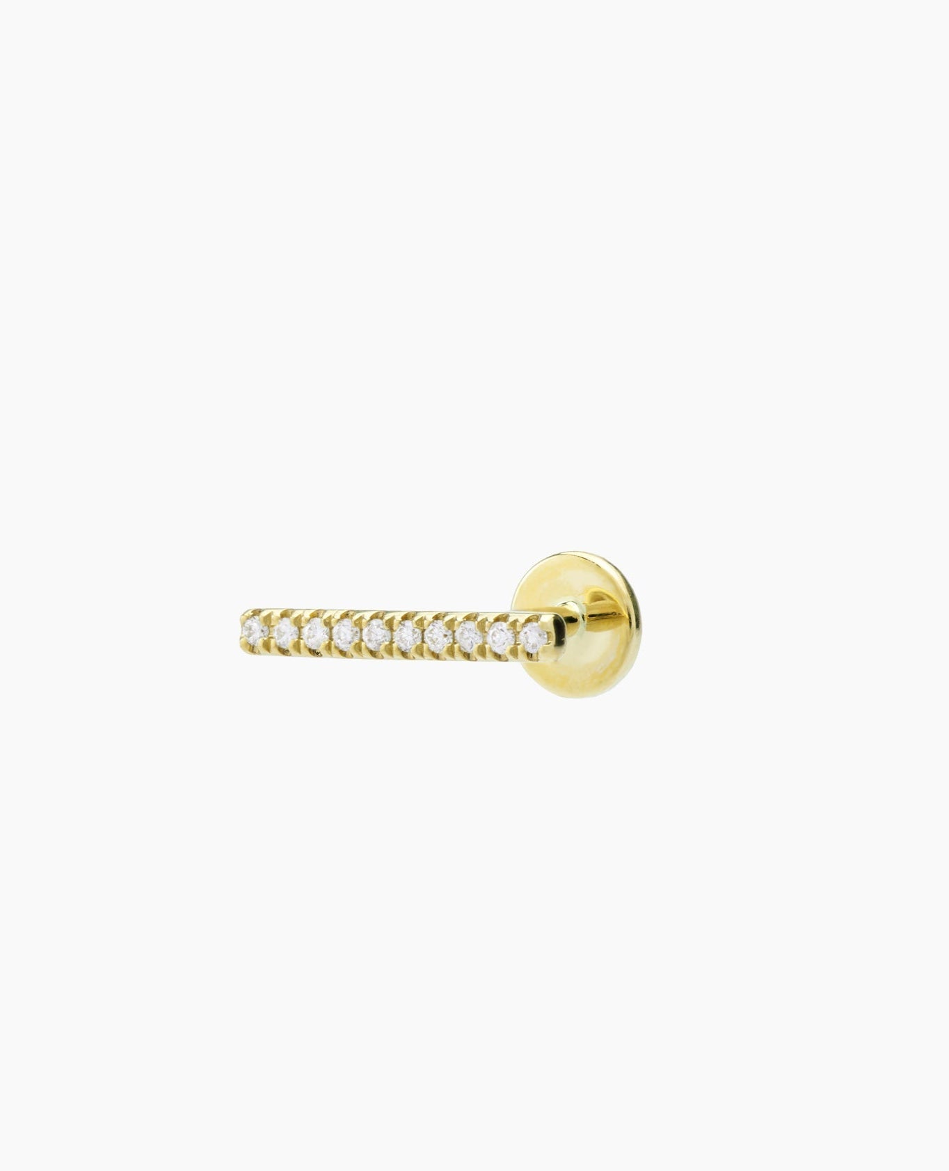 Piercing mini barre pavé