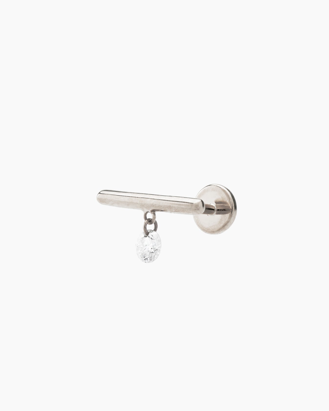Piercing mini barre 1 Diamant