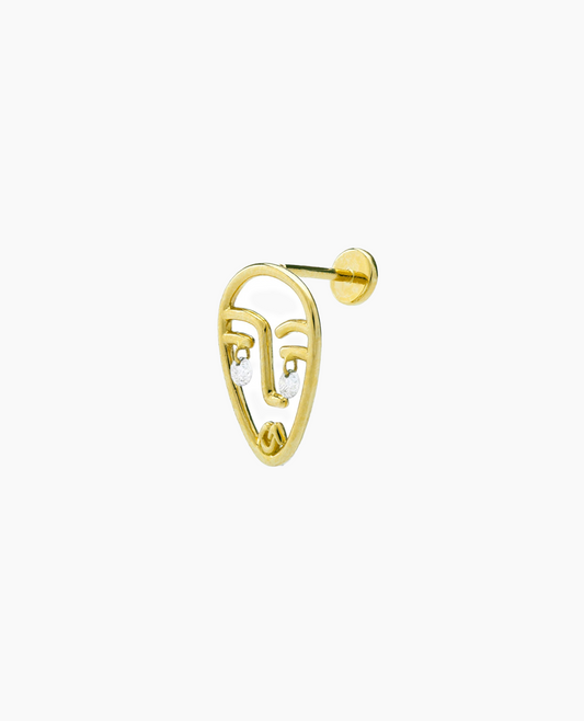 Boucle d'oreille Matisse deux diamants