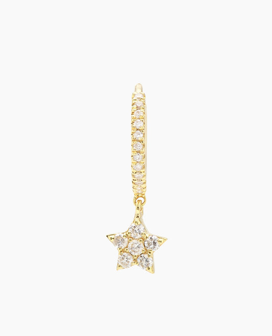 Piercing étoile pavé Jaune