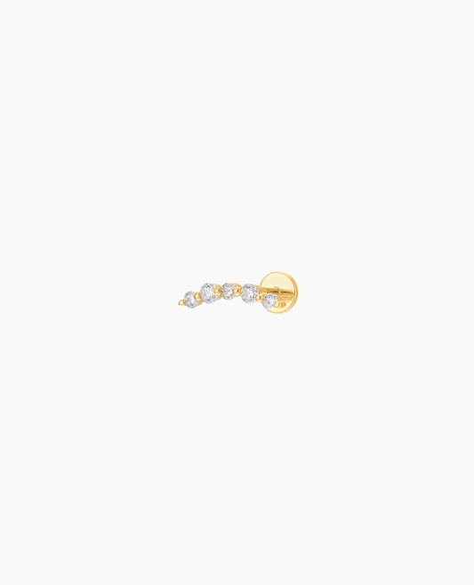 Piercing cinq diamants