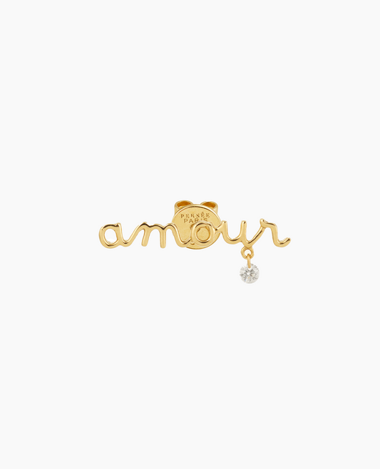 Mono boucle d'oreille Amour