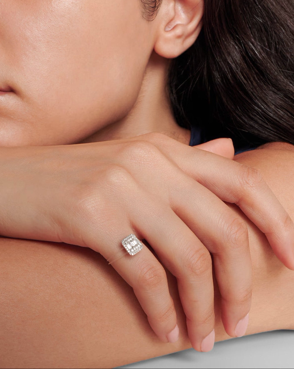 Bague Floating Baguette