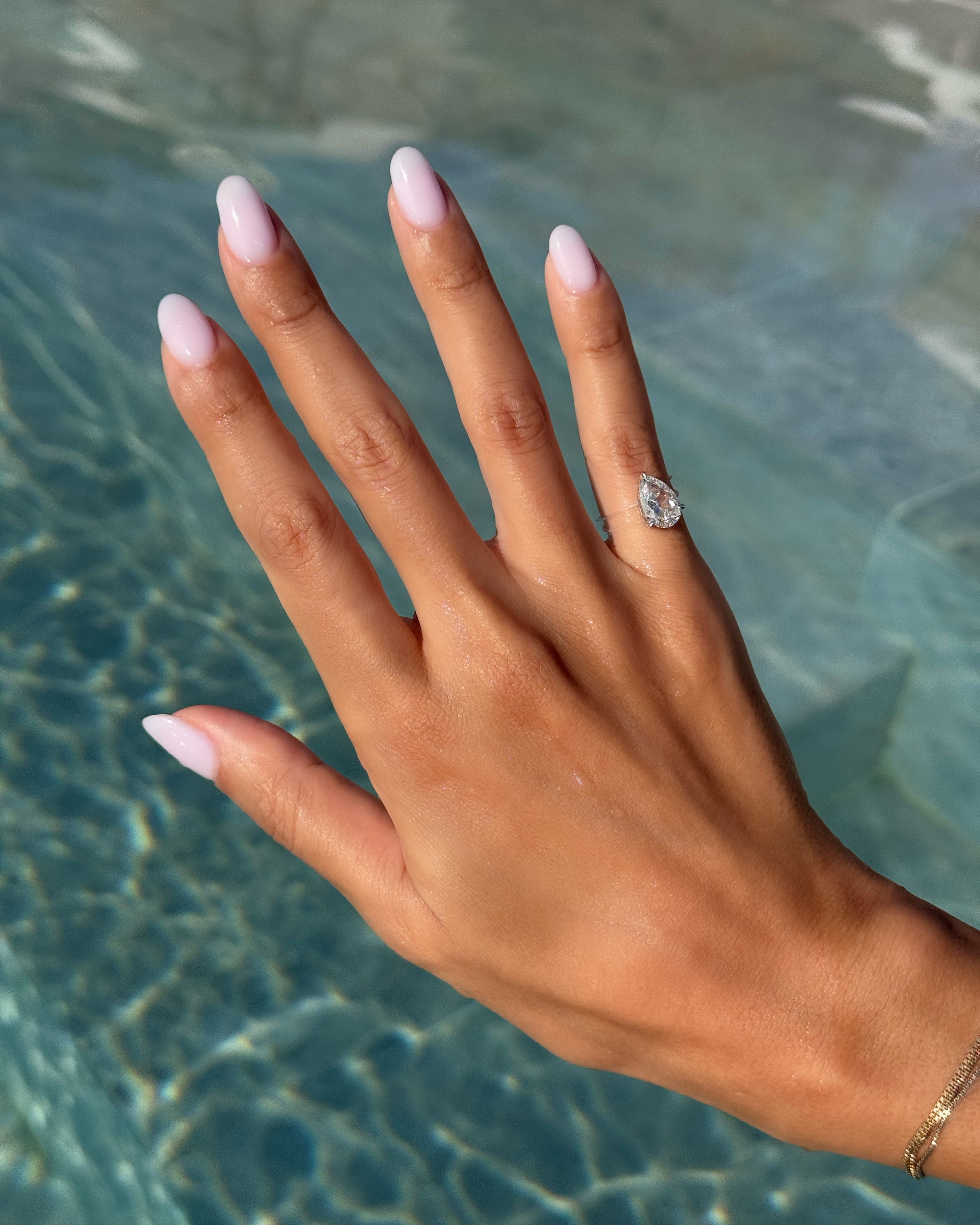 Bague Floating Diamant Poire