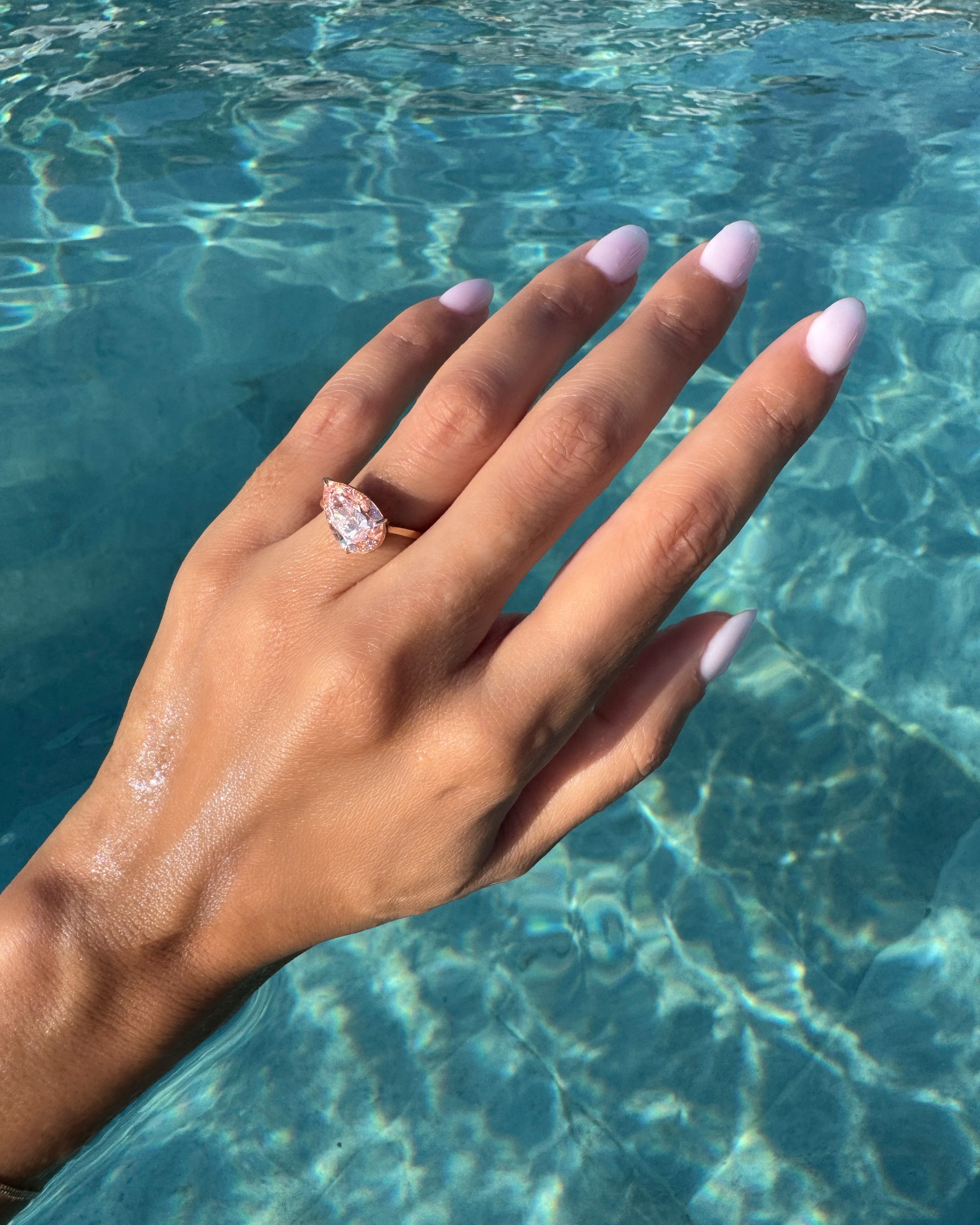 Bague Iris Diamant Rose