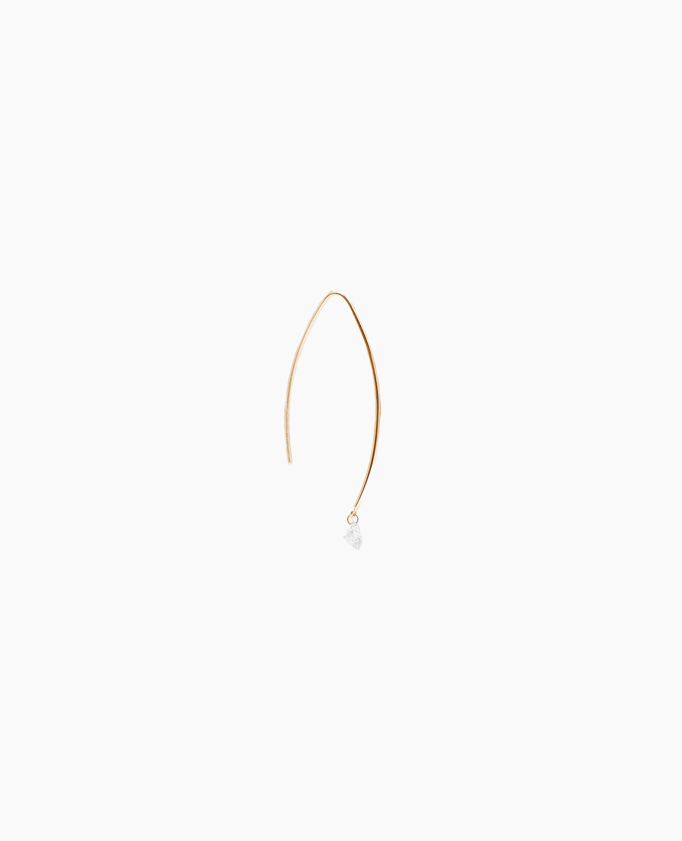 Boucle d'oreille un diamant
