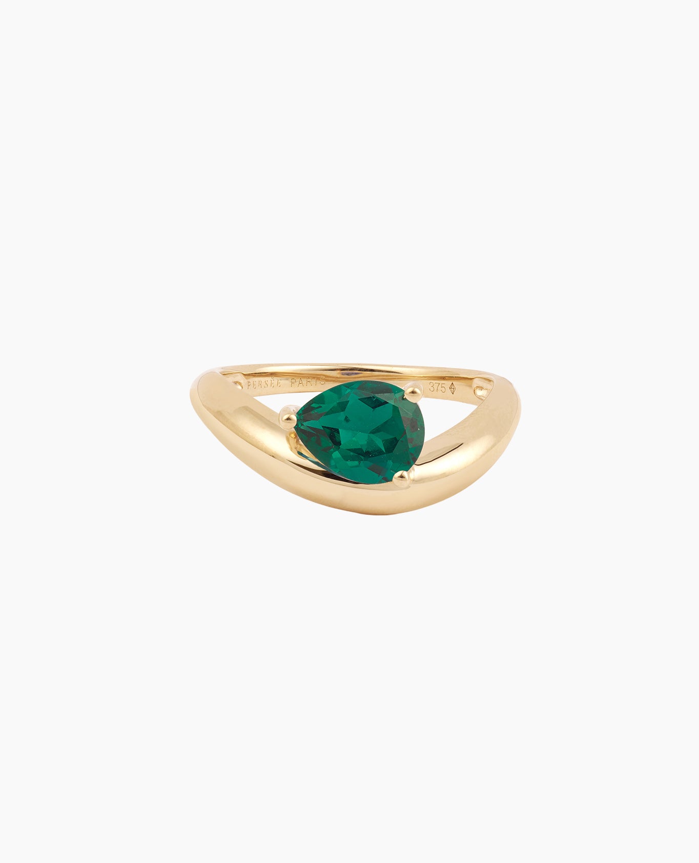 Wave Dome Gold Ring