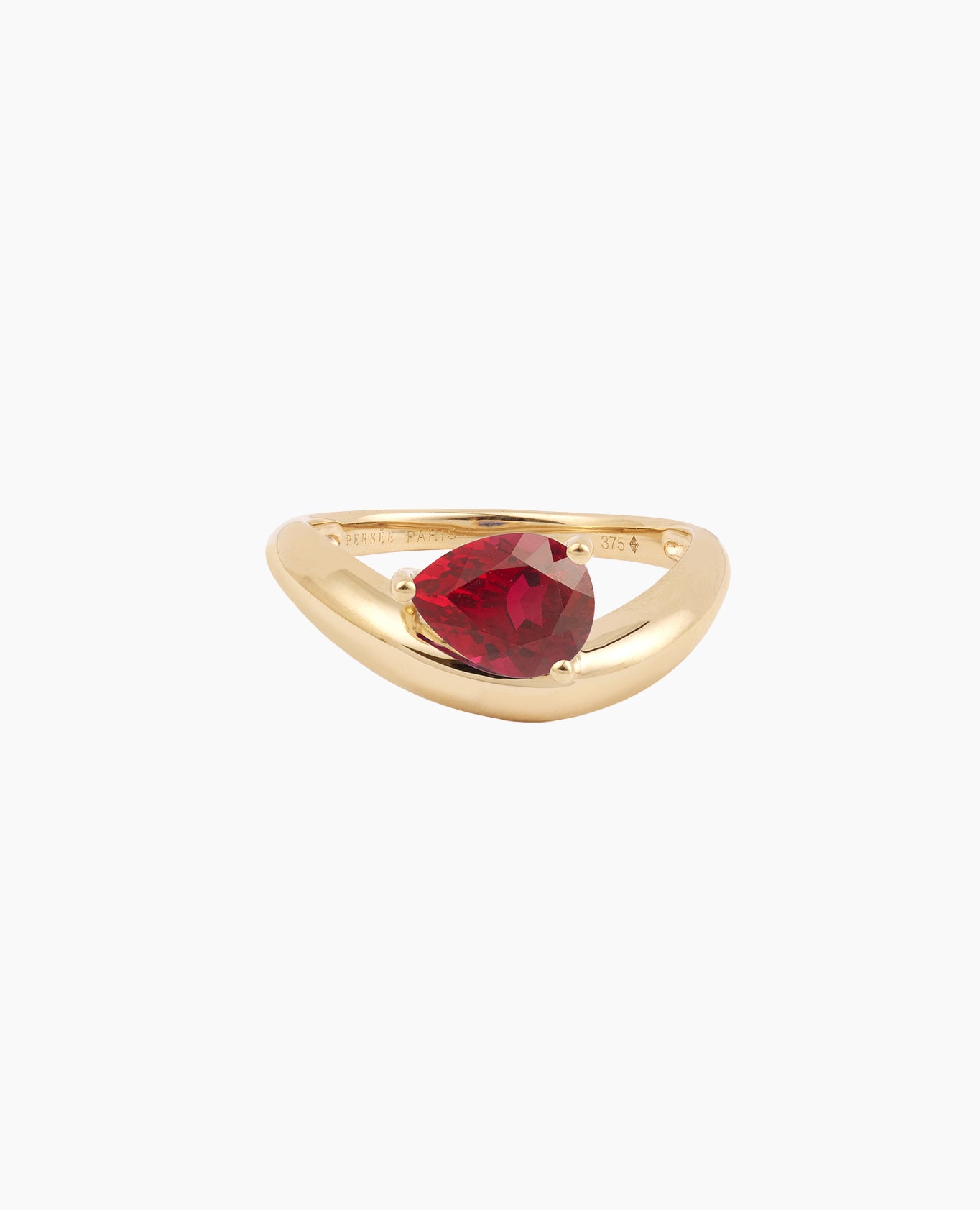 Wave Dome Gold Ring
