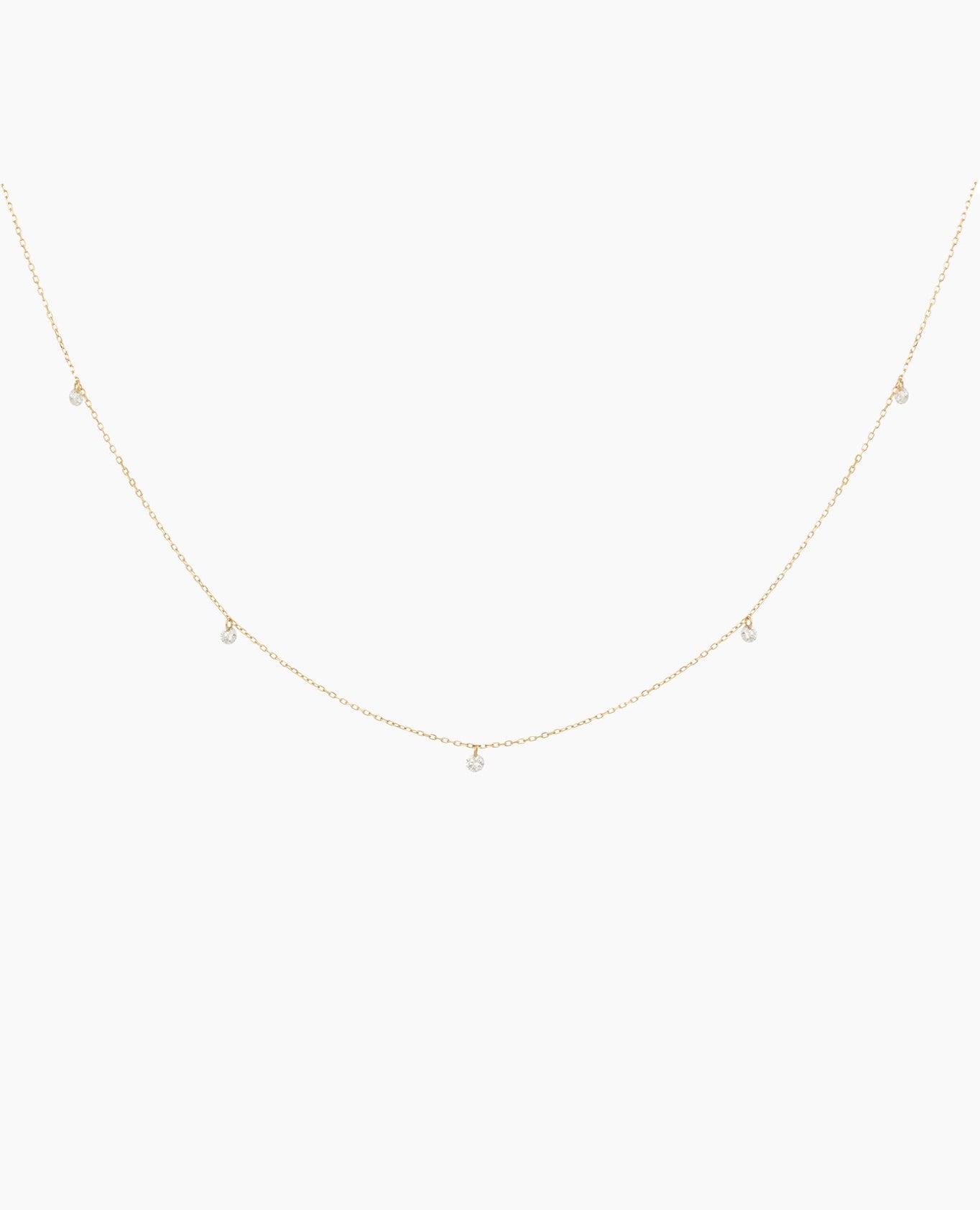 Collier Mini Danaé 5 diamants 0,23