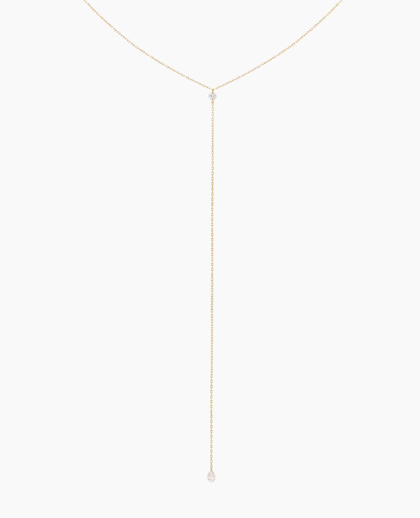 Collier Cravate Danaé Deux diamants