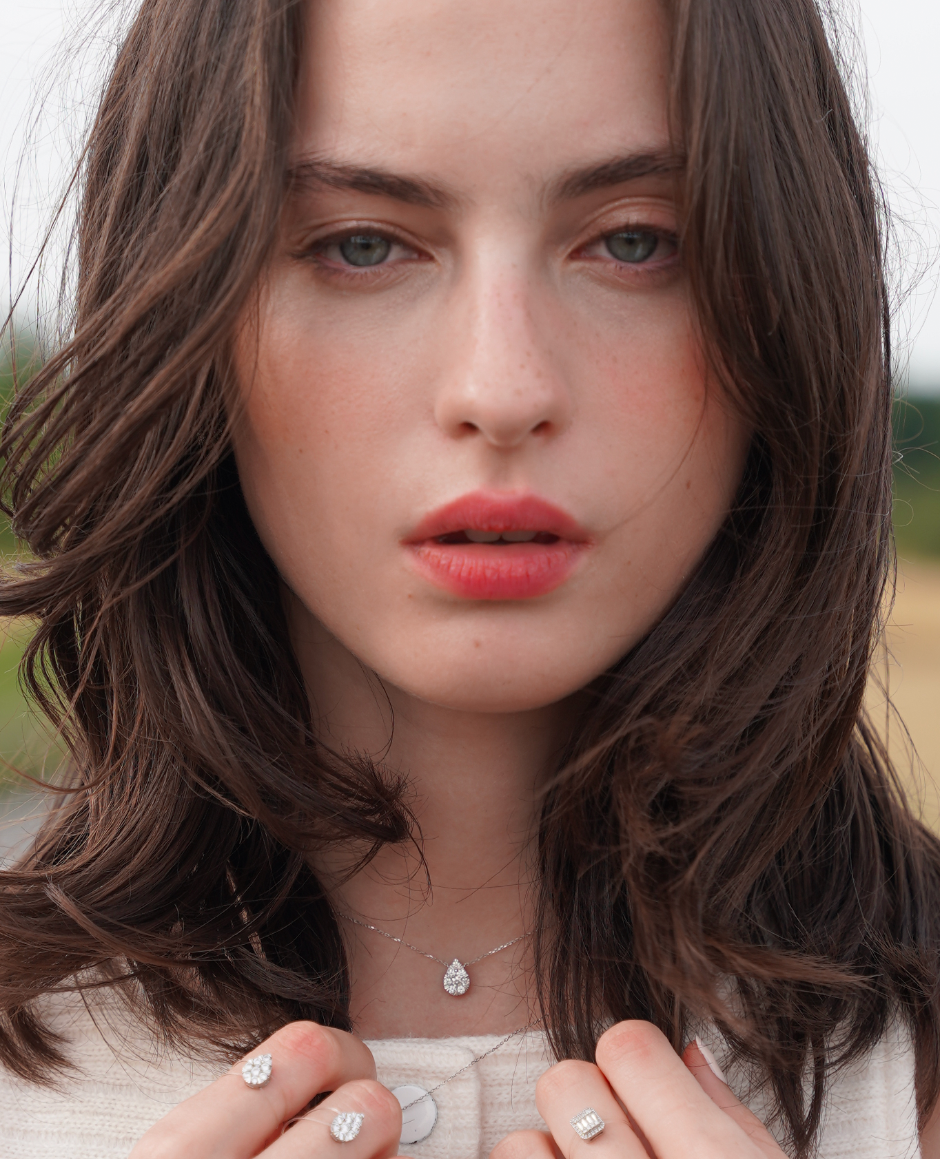 Floating Pear Necklace PM