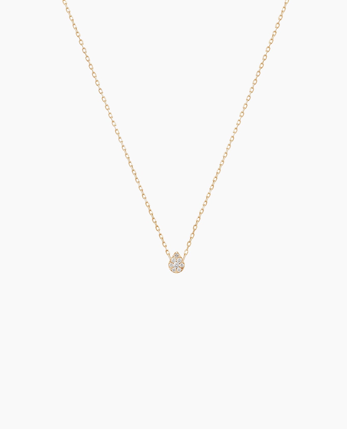 Collier Floating Poire PM Jaune