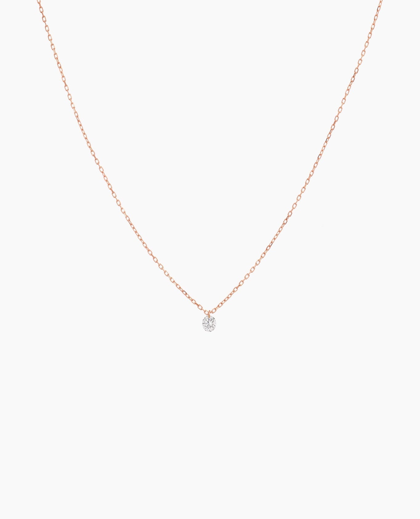 Collier minimaliste en or 18 carats et diamant – Joaillerie contemporaine Persée Paris